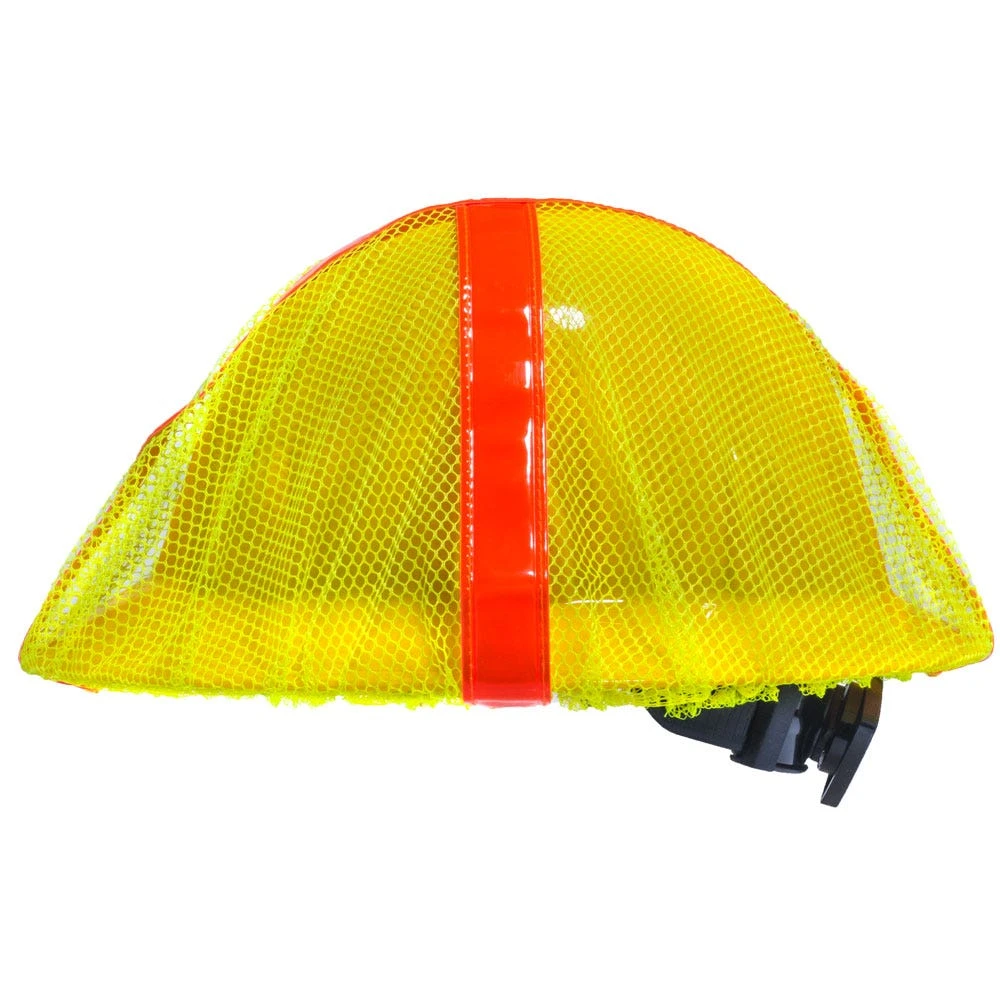 Occunomix Hat Covers: Hi-Vis V869 FB Y Yellow Full Brim Hard Hat Cover 2 Occunomix Hat Covers: Hi-Vis V869 FB Y Yellow Full Brim Hard Hat Cover - Image 2