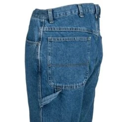 Red Kap Jeans: Men's Stonewashed PD80 SW Loose Fit Work Dungaree Jeans -Work Clothes Discount Store pd80sw2 redcapl 01