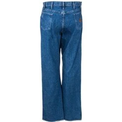 Bulwark Jeans: Men's PEJ6 SW Flame-Resistant Cotton Denim Blue Jeans -Work Clothes Discount Store pej6sw2 redkapb 01