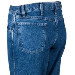 Bulwark Jeans: Men's PEJ6 SW Flame-Resistant Cotton Denim Blue Jeans -Work Clothes Discount Store pej6sw2 redkapl 01