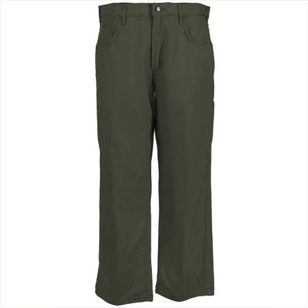 Carhartt Jeans: Men's Moss Flame Resistant Loose Fit Canvas Jeans FRB159 MOS 2 Carhartt Jeans: Men's Moss Flame Resistant Loose Fit Canvas Jeans FRB159 MOS - Image 2