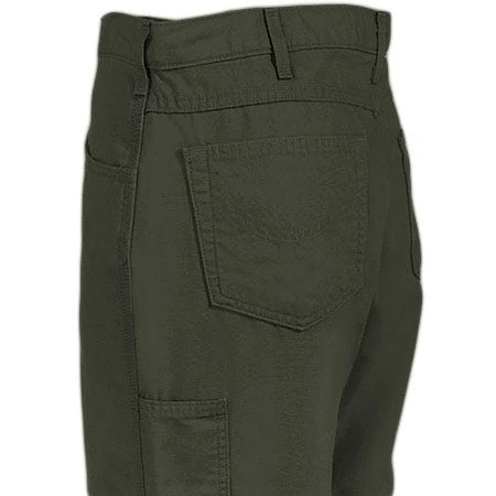Carhartt Jeans: Men's Moss Flame Resistant Loose Fit Canvas Jeans FRB159 MOS 3 Carhartt Jeans: Men's Moss Flame Resistant Loose Fit Canvas Jeans FRB159 MOS - Image 3