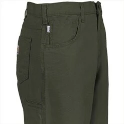 Carhartt Jeans: Men's Moss Flame Resistant Loose Fit Canvas Jeans FRB159 MOS 7 Carhartt Jeans: Men's Moss Flame Resistant Loose Fit Canvas Jeans FRB159 MOS -Work Clothes Discount Store picture 004