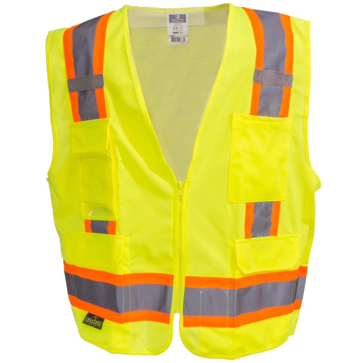 Radians Vests: Green Hi Vis SV6G Two Tone Surveyor Type R Class 2 Safety Vest 1 Radians Vests: Green Hi Vis SV6G Two Tone Surveyor Type R Class 2 Safety Vest