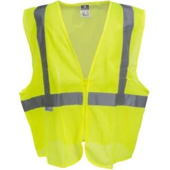 Radians Vests: Green Hi Vis SVE1 2ZGM Economy Type R Class 2 Safety Vest