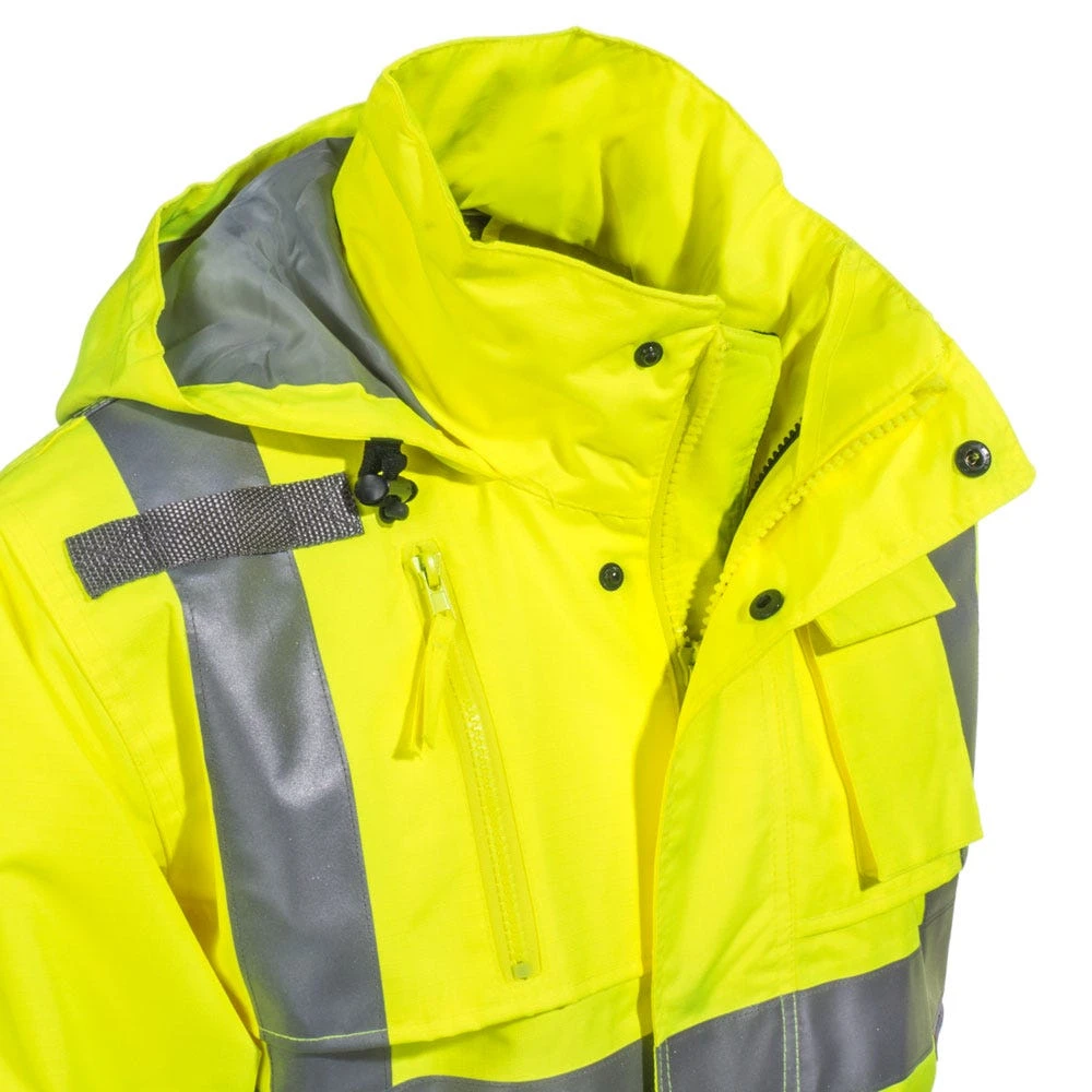 Radians Jackets: Unisex Hi Vis RW32 3Z1Y Green ANSI Class 3 Rain Jacket 2 Radians Jackets: Unisex Hi Vis RW32 3Z1Y Green ANSI Class 3 Rain Jacket - Image 2