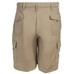 Red Kap Shorts: Men's PT66 KH Khaki Twill Cargo Shorts -Work Clothes Discount Store red kap pt66kho b 01