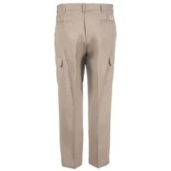 Red Kap Pants: Men's Khaki PT88 KH Khaki Industrial Cargo Work Pants -Work Clothes Discount Store red kap pt88 kh b 01