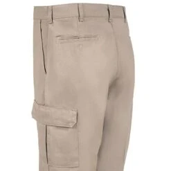 Red Kap Pants: Men's Khaki PT88 KH Khaki Industrial Cargo Work Pants -Work Clothes Discount Store red kap pt88 kh l 01