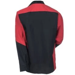 Red Kap Shirts: Men's SY10 BR Black & Red Ripstop Long Sleeve Shirt -Work Clothes Discount Store red kap sy10br b 01