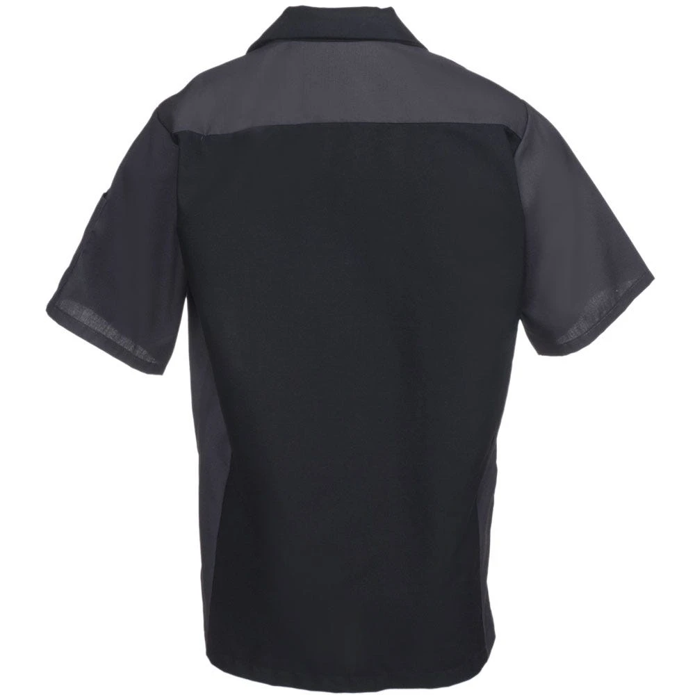 Red Kap Shirts: Men's SY20 BC Black/Grey Cotton Ripstop Short-Sleeve Uniform Shirt 3 Red Kap Shirts: Men's SY20 BC Black/Grey Cotton Ripstop Short-Sleeve Uniform Shirt - Image 3