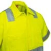 Red Kap Shirts: Class 2 High Vis Grey Men's SY24 YG Colorblock Work Shirt