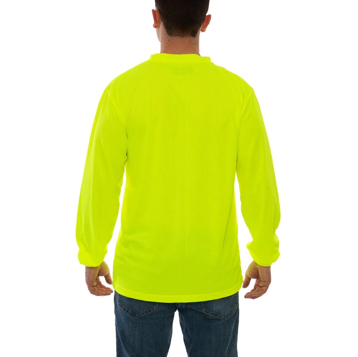 Tingley Shirts: Men's S75502 Fluorescent Yellow Enhanced Visibility Long Sleeve Shirt 2 Tingley Shirts: Men's S75502 Fluorescent Yellow Enhanced Visibility Long Sleeve Shirt - Image 2