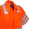 Red Kap Shirts: ANSI Class 3 High Visibiilty Orange Work Shirt SS24OF