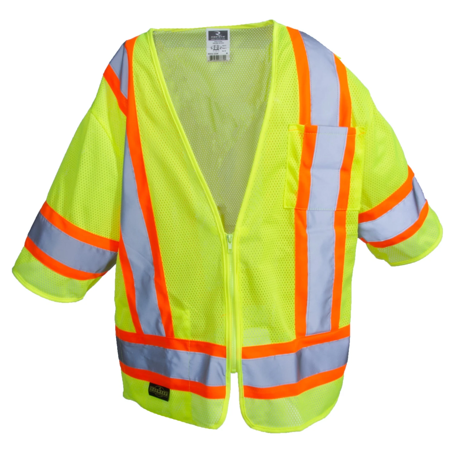 Radians Vests: Green Hi Vis SV22 3ZGM Type R Class 3 Safety Vest 1 Radians Vests: Green Hi Vis SV22 3ZGM Type R Class 3 Safety Vest
