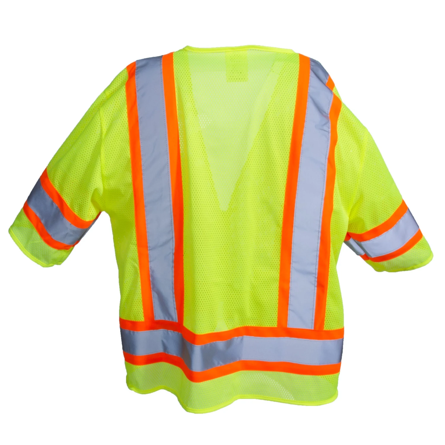 Radians Vests: Green Hi Vis SV22 3ZGM Type R Class 3 Safety Vest 2 Radians Vests: Green Hi Vis SV22 3ZGM Type R Class 3 Safety Vest - Image 2