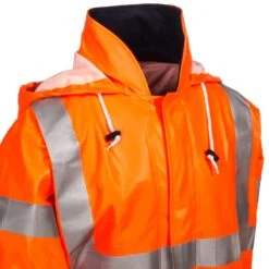 Tingley Coats: Waterproof Men's C44129 Orange FR Eclipse High Vis Coat 7 Tingley Coats: Waterproof Men's C44129 Orange FR Eclipse High Vis Coat -Work Clothes Discount Store tingley c44129 long cd 01