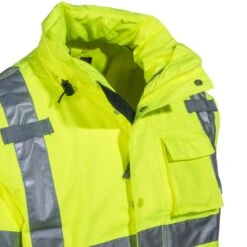 Tingley Jackets: Men's Yellow-Green High-Visibility J24122 Waterproof Jacket -Work Clothes Discount Store tingley j24122 ylw cd 01