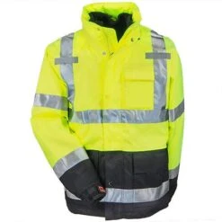 Tingley Jackets: Men's Yellow J24172 YLW Waterproof Insulated Hi-Vis Hooded Jacket -Work Clothes Discount Store tingley j24172 f 01