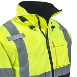Tingley Jackets: Men's High-Visibility Waterproof J26112 Insulated Hooded Jacket -Work Clothes Discount Store tingley j26112 cd 01