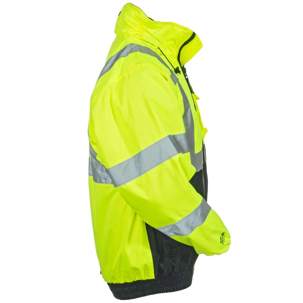 Tingley Jackets: Men's J26172 Yellow Waterproof High Visibility Bomber Jacket 1 Tingley Jackets: Men's J26172 Yellow Waterproof High Visibility Bomber Jacket