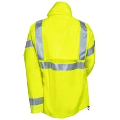 Tingley Jackets: Men's J44122 Yellow Eclipse Flame Resistant Hooded Jacket -Work Clothes Discount Store tingley j44122 ylw b 01
