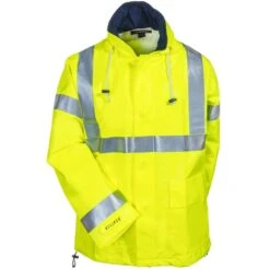 Tingley Jackets: Men's J44122 Yellow Eclipse Flame Resistant Hooded Jacket -Work Clothes Discount Store tingley j44122 ylw f 01