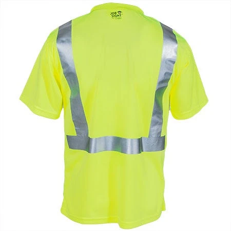Tingley Shirts: Men's Lime Hi-Vis S75022 Short-Sleeve Tee Shirt 2 Tingley Shirts: Men's Lime Hi-Vis S75022 Short-Sleeve Tee Shirt - Image 2
