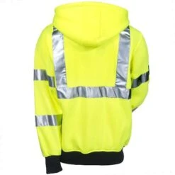 Tingley Sweatshirts: Men's S78122 Lime Green High-Visibility Hooded Sweatshirt -Work Clothes Discount Store tingley s78122 b 01