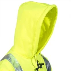 Tingley Sweatshirts: Men's S78122 Lime Green High-Visibility Hooded Sweatshirt