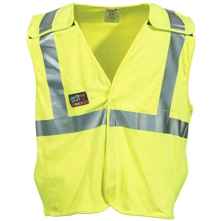 Tingley Vests: Men's V81522 High-Visibility FR Lime Breakaway Work Vest 1 Tingley Vests: Men's V81522 High-Visibility FR Lime Breakaway Work Vest