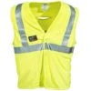 Tingley Vests: Men's High-Visibility FR V81622 Reflective Lime Safety Vest