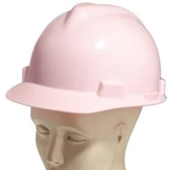 MSA Hard Hats: Women's Pink 454 495862 V Guard Hard Hat -Work Clothes Discount Store v guard dp54 pink p 01