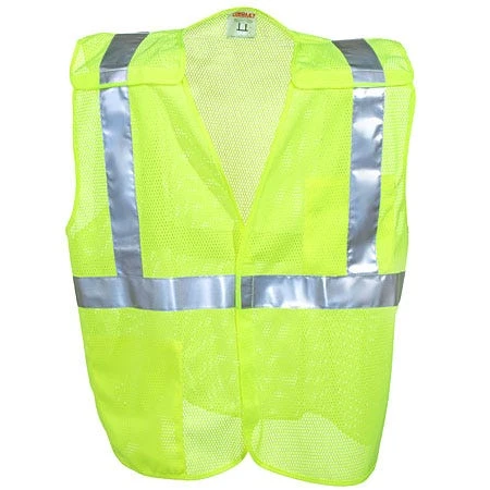 Tingley Vests: Unisex High-Visibility V70522 Lime 5-Point Breakaway Vest 1 Tingley Vests: Unisex High-Visibility V70522 Lime 5-Point Breakaway Vest
