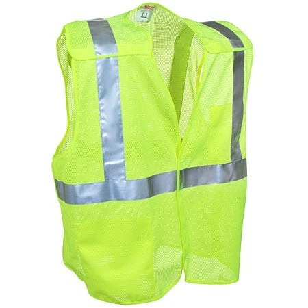 Tingley Vests: Unisex High-Visibility V70522 Lime 5-Point Breakaway Vest 2 Tingley Vests: Unisex High-Visibility V70522 Lime 5-Point Breakaway Vest - Image 2