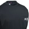 Wolverine Shirts: Men's W1203290 003 Black Flame-Resistant Long-Sleeve Tee Shirt