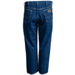 Wrangler Jeans: Men's Cowboy Cut 47MWZ PW Regular Fit Prewashed Jeans -Work Clothes Discount Store wp 34