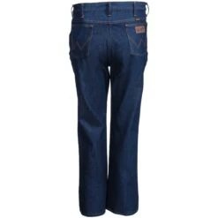 Wrangler Jeans: Men's Navy 935 NAV Cowboy Cut Slim Fit Boot Cut Jeans -Work Clothes Discount Store wrangler 0935nav b 01