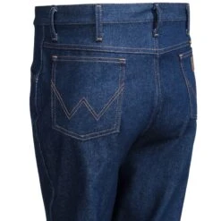 Wrangler Jeans: Men's Navy 935 NAV Cowboy Cut Slim Fit Boot Cut Jeans -Work Clothes Discount Store wrangler 0935nav l 01