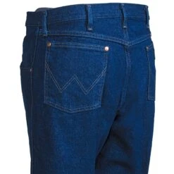 Wrangler Jeans: Men's Cowboy Cut 31MWZ PW Prewashed Indigo Relaxed Fit Jeans -Work Clothes Discount Store wrangler 31mwzpw l 01