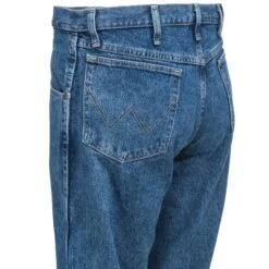 Wrangler Jeans: Men's Grey Indigo 35001 GI Rugged Wear Relaxed Fit Work Jeans -Work Clothes Discount Store wrangler 35001gi l 01