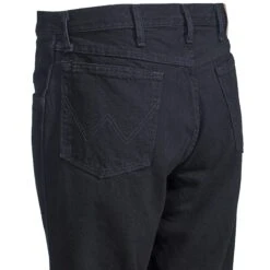 Wrangler Jeans: Men's Black 35002 OB Rugged Wear Relaxed Fit Jeans -Work Clothes Discount Store wrangler 35002ob l 01