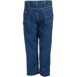 Wrangler Riggs Jeans: Men's Thinsulate-Lined 3W055 TH Relaxed Fit Dark Blue Jeans -Work Clothes Discount Store wrangler 3w055th b 01