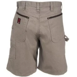 Wrangler Riggs Shorts: Men's Dark Khaki 3W320 DK Ripstop Carpenter Shorts