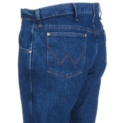 Wrangler Jeans: Men's Advanced Comfort 47MAC MS Cowboy Cut Mid Stone Jeans -Work Clothes Discount Store wrangler 47macms l 01