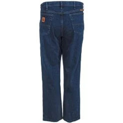 Wrangler Jeans: Men's FRAC50 M Midstone FR Advanced Comfort Relaxed Fit Jeans -Work Clothes Discount Store wrangler frac50m b 01