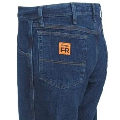 Wrangler Jeans: Men's FRAC50 M Midstone FR Advanced Comfort Relaxed Fit Jeans -Work Clothes Discount Store wrangler frac50m l 01